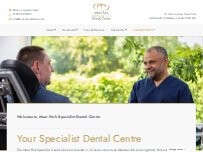 Website Screenshot Moor Park Specialist Dental Centre