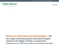 Website Screenshot Chine House Veterinary Hospital