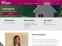 Website Screenshot Carly Sheppard Just Mortgages