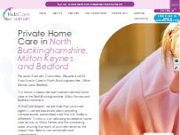 Website Screenshot Hub Care Support Milton Keynes and Bedford