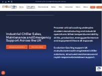 Website Screenshot Evolution Cooling Limited