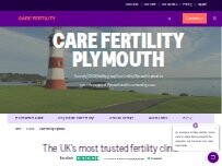 Website Screenshot Care Fertility Plymouth