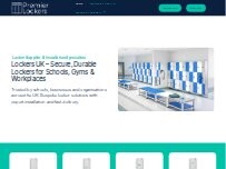 Website Screenshot Premier Lockers
