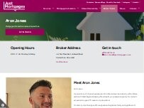 Website Screenshot Aron Jones Just Mortgages