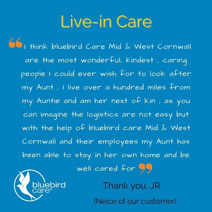 Images Bluebird Care Mid and West Cornwall
