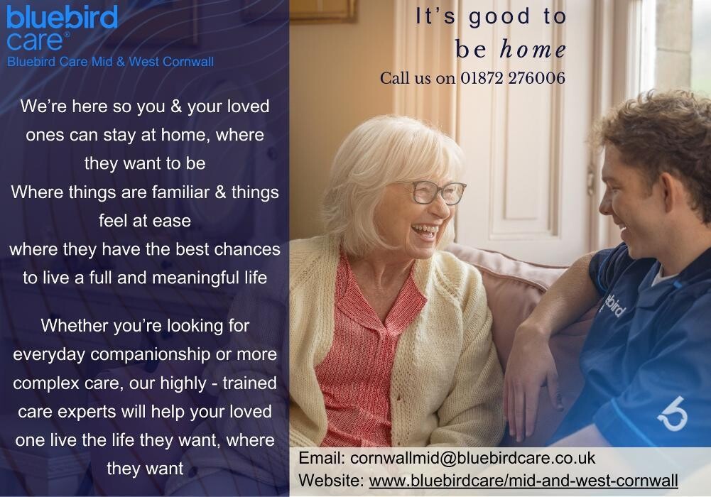 Images Bluebird Care Mid and West Cornwall