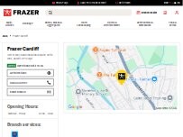 Website Screenshot Frazer Cardiff