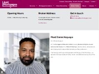 Website Screenshot Daniel Acquaye Just Mortgages