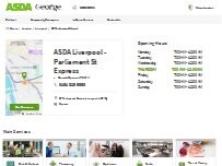 Website Screenshot Asda Liverpool - Parliament St Express
