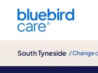 Website Screenshot Bluebird Care South Tyneside
