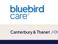 Website Screenshot Bluebird Care Canterbury & Thanet