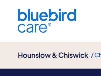 Website Screenshot Bluebird Care Hounslow & Chiswick