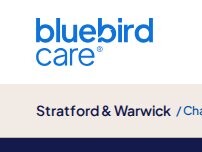Website Screenshot Bluebird Care Stratford & Warwick