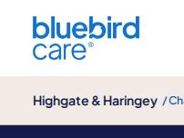 Website Screenshot Bluebird Care Highgate & Haringey