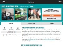 Website Screenshot PureGym East Grinstead