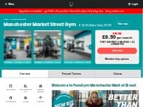 Website Screenshot PureGym Manchester Market Street - Upgrade Complete!