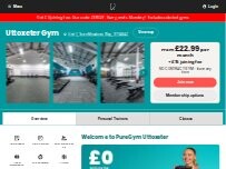 Website Screenshot PureGym Uttoxeter