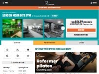 Website Screenshot PureGym London Moorgate