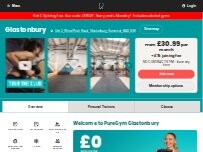 Website Screenshot PureGym Glastonbury