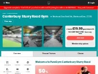 Website Screenshot PureGym Canterbury Sturry Road - Upgrade Complete!