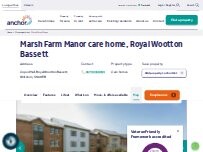 Website Screenshot Marsh Farm Manor care home, Royal Wootton Bassett