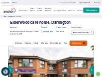 Website Screenshot Elderwood care home, Darlington