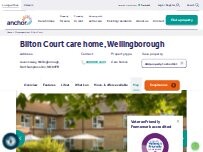 Website Screenshot Bilton Court care home, Wellingborough