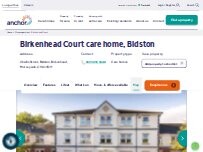 Website Screenshot Birkenhead Court care home, Bidston