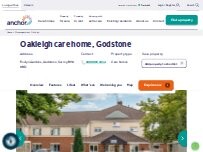 Website Screenshot Oakleigh care home, Godstone