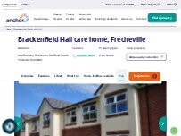 Website Screenshot Brackenfield Hall care home, Frecheville