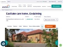 Website Screenshot Eastlake care home, Godalming