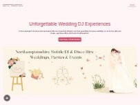 Website Screenshot Northamptonshire Mobile DJ & Disco Hire – Weddings, Parties & Events