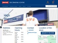 Website Screenshot Johnstone's Decorating Centre