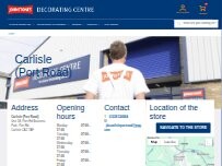 Website Screenshot Johnstone's Decorating Centre