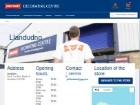 Website Screenshot Johnstone's Decorating Centre