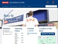 Website Screenshot Johnstone's Decorating Centre
