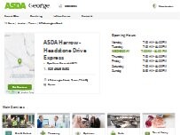 Website Screenshot Asda Harrow - Headstone Drive Express