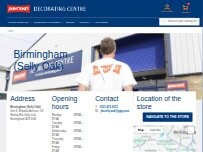 Website Screenshot Johnstone's Decorating Centre