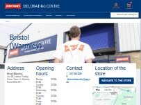 Website Screenshot Johnstone's Decorating Centre