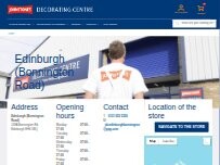 Website Screenshot Johnstone's Decorating Centre