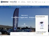 Website Screenshot Endeavour Approved Knebworth