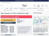 Website Screenshot Tapi Carpets & Floors