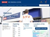 Website Screenshot Johnstone's Decorating Centre
