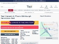 Website Screenshot Tapi Carpets & Floors