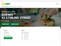 Website Screenshot Subway
