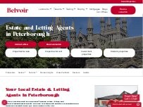 Website Screenshot Belvoir Estate and Lettings Agents Peterborough