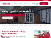 Website Screenshot Belvoir Letting Agents Northwich