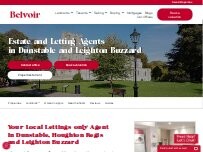 Website Screenshot Belvoir Letting Agents Dunstable & Leighton Buzzard