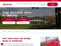 Website Screenshot Belvoir Estate & Lettings Agent, Camberley