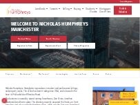 Website Screenshot Nicholas Humphreys Letting and Estate Agents in Fallowfield, Manchester